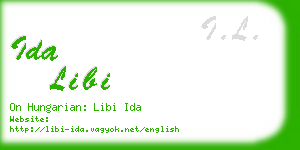 ida libi business card